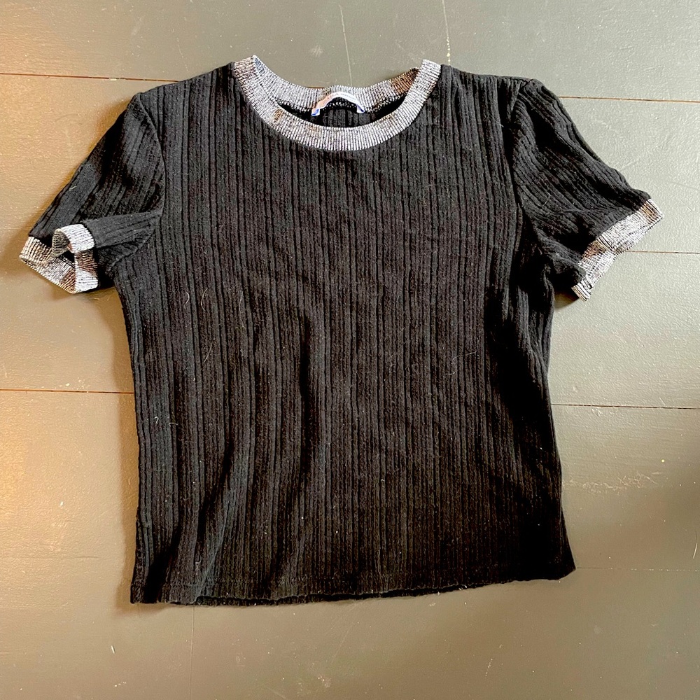 black Zara top